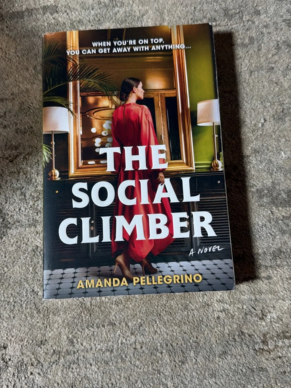 The Social Climber by Amanda Pellegrino - Red Cover Hardcover